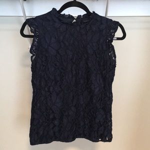 Blue Lace Blouse